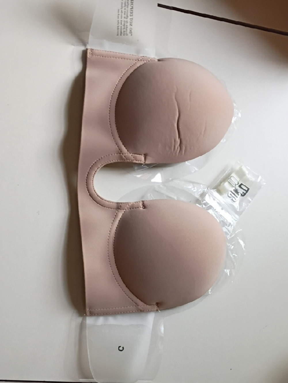 Strapless Adhesive Backless Bra - Nude Pink